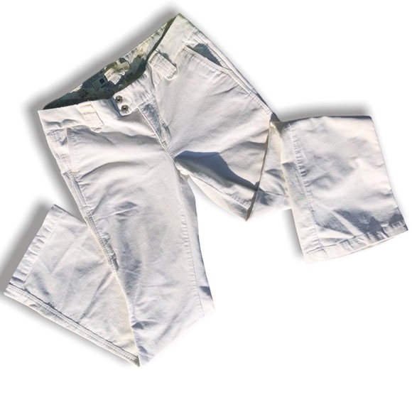 holy kamoly >.< | cutest beige y2k low-waisted corduroy-like flare pants - Picture 3 of 4